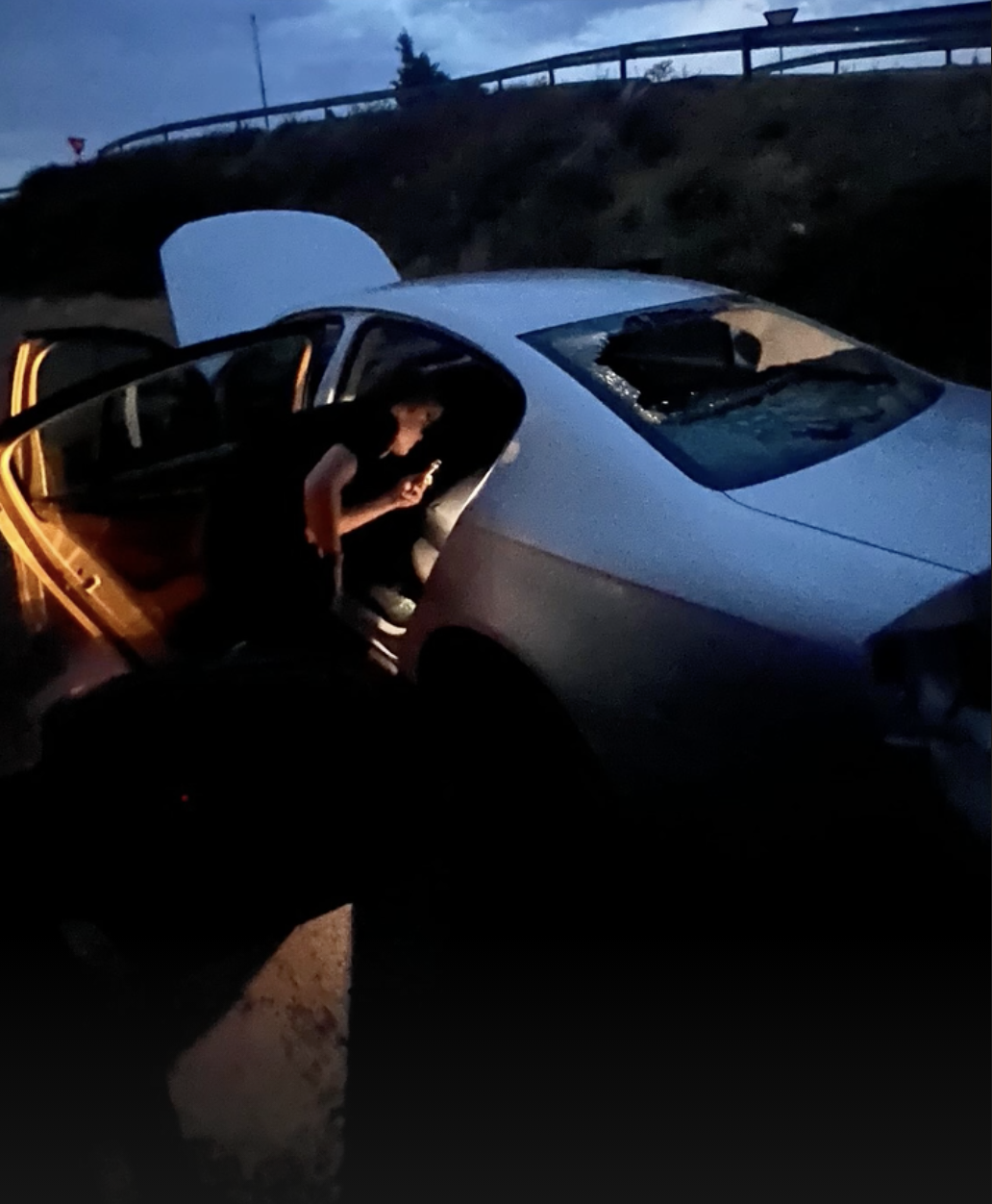 Abandoned Car with everything left inside